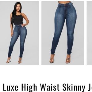 High waisted jeans